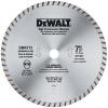 DeWALT DW4712 Circular Turbo Blade, 7 in Dia, 7/8 in Arbor, Diamond Cutting Edge