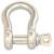 Campbell T9600635 Anchor Shackle, 3/8 in Trade, 1000 lb Working Load, Carbon Steel, Zinc