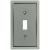Amerelle 161T Wallplate, 4-15/16 in L, 2-7/8 in W, 1 -Gang, Steel, Polished Chrome