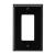 Eaton Wiring Devices PJ26BK Wallplate, 4-7/8 in L, 3-1/8 in W, 1-Gang, Polycarbonate, Black, High-Gl