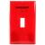 Eaton Wiring Devices PJ1EMRD Wallplate, 3.14 in L, 4.89 in W, 1 -Gang, Polycarbonate, Red, High-Glos