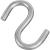 National Hardware N233-536 S-Hook, 55 lb Working Load, 0.18 in Dia Wire, Stainless Steel, Stainless 