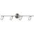 CANARM IT359A04BPT9 Track Lighting Fixture, 2-Lamp, Glass, Brushed Pewter