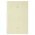Leviton 86114 Blank Wallplate, 3-1/2 in L, 5-1/4 in W, 1/4 in Thick, 1 -Gang, Thermoset Plastic, Ivo