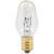 Sylvania 13543 Incandescent Lamp, 7 W, Candelabra E12 Lamp Base, 2850 K Color Temp, 3000 hr Average 