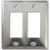 Amerelle 161RR Wallplate, 4-15/16 in L, 4-9/16 in W, 2 -Gang, Steel, Polished Chrome