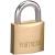 American Lock Fortress 1840D Padlock, Keyed Different Key, 1/4 in Dia Shackle, Steel Shackle, Solid 