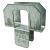 Simpson Strong-Tie PSCL3/8 Panel Sheathing Clip, 20 Thick Material, Steel, Galvanized