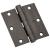 National Hardware 179 Series N236-112 Standard Weight Template Hinge, 3-1/2 in H Frame Leaf, Steel, 
