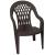 Gracious Living 11215-32 High-Back Chair, Resin, Earth