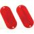 HY-KO CORB-7R Carded Reflector, 9.63 in L Post, Red Reflector