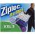 Ziploc Big Bag 71598 Flexible Tote, 20 gal Capacity, Plastic, Clear, Zipper Closure, 24 in L, 32-1/2 - 4 Pack
