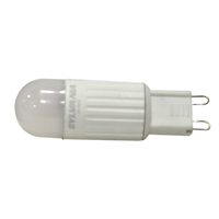 Sylvania 74663 ULTRA LED Bulb, Specialty, T6 Lamp, 25 W Equivalent, G9 Lamp Base, Frosted, 3000 K Co - 6 Pack