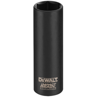 DeWALT Impact Ready DW22882 Impact Socket, 5/8 in Socket, 1/2 in Drive, Square Drive, 6 -Point, Stee