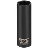 DeWALT Impact Ready DW2289 Impact Socket, 11/16 in Socket, 3/8 in Drive, Square Drive, 6 -Point, Ste