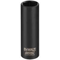 DeWALT Impact Ready DW22902 Impact Socket, 3/4 in Socket, 1/2 in Drive, Square Drive, 6 -Point, Stee