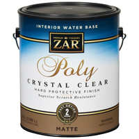 Aqua ZAR 34413 Polyurethane Paint, Liquid, Antique Crystal Clear, 1 gal, Can - 2 Pack