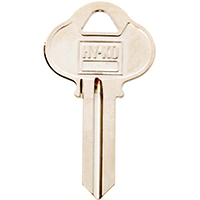 HY-KO 11010S1 Key Blank, Brass, Nickel, For: Sargent Cabinet, House Locks and Padlocks - 10 Pack