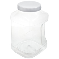 Arrow Plastic 739 Stackable Container, 128 oz Capacity, Clear, 5-1/2 in L, 6 in W, 9-1/2 in H - 6 Pack