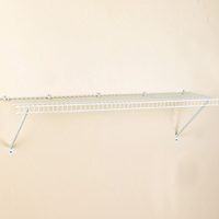 ClosetMaid 1041 Shelf Kit, 48 in L, 12 in W, Steel, White - 4 Pack