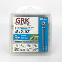 GRK Fasteners PHEINOX Series 37730 Screw, #8 Thread, 2-1/2 in L, Coarse Thread, Round Head, Star Dri
