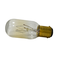 Sylvania 18321 Incandescent Lamp, 25 W, T8 Lamp, Double Contact Bayonet - 12 Pack