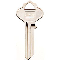HY-KO 11010IN28 Key Blank, Brass, Nickel, For: ILCO Cabinet, House Locks and Padlocks - 10 Pack
