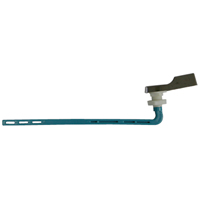 Worldwide Sourcing PMB-207 Toilet Flush Lever, Front Mounting, 9 in L Flush Arm, Plastic, Chrome