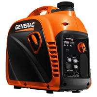 GENERAC GP2500i 8250 Inverter Generator, 18.3 A, 120 VAC, 2200 to 2500 W Output, Gasoline, 1 gal Tan