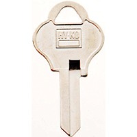 HY-KO 11010PA2 Key Blank, Brass, Nickel, For: Pado Cabinet, House Locks and Padlocks - 10 Pack