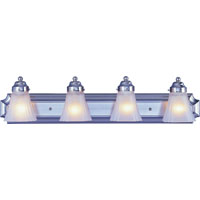 Boston Harbor RF-V-042-BN Vanity Light Fixture, 60 W, 4-Lamp, A19 or CFL Lamp, Steel Fixture