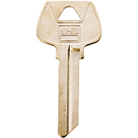 HY-KO 11010S22 Key Blank, Brass, Nickel, For: Sargent Cabinet, House Locks and Padlocks - 10 Pack