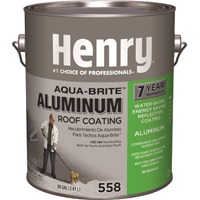 Henry HE558107 Roof Coating, Silver, 3.41 L Pail, Liquid - 4 Pack