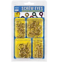 HILLMAN 59203 Screw Eye Kit, Steel, Zinc