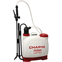 CHAPIN Euro Style 61500 Backpack Sprayer, 4 gal Tank, Poly Tank, 25 ft Horizontal, 23 ft Vertical Sp