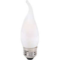 Sylvania 40783 Natural LED Bulb, Decorative, B10 Bent Tip Lamp, 60 W Equivalent, E26 Lamp Base, Dimm