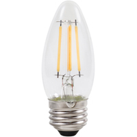 Sylvania 40795 Natural LED Bulb, Decorative, B10 Blunt Tip Lamp, 60 W Equivalent, E26 Lamp Base, Dim