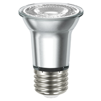 Sylvania 40930 Natural LED Bulb, Flood/Spotlight, PAR16 Lamp, E26 Lamp Base, Dimmable, Cool White Li