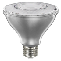Sylvania 40914 Natural LED Bulb, Flood/Spotlight, PAR30 Lamp, E26 Lamp Base, Dimmable, Clear, Cool W