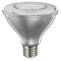 Sylvania 40916 Natural LED Bulb, Flood/Spotlight, PAR30 Lamp, E26 Lamp Base, Dimmable, Clear, Cool W