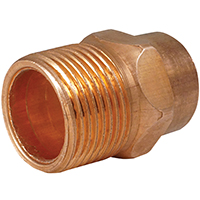 EPC 80310CP Pipe Adapter, 1/2 in, Sweat x MIP, Copper