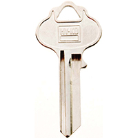 HY-KO 11010IN3 Key Blank, Brass, Nickel, For: ILCO Cabinet, House Locks and Padlocks - 10 Pack