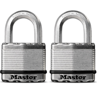 Master Lock Magnum M5BLCTHC Padlock, Alike Key, 3/8 in Dia Shackle, Boron Carbide Shackle, Steel Bod