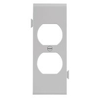 Eaton Wiring Devices STC8W Sectional Wallplate, 4-1/2 in L, 2-3/4 in W, 1 -Gang, Polycarbonate, Whit