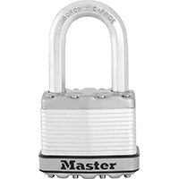 Master Lock Magnum M5XKADLF Padlock, 2 in W Body, Steel