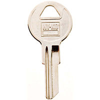 HY-KO 11010IN8 Key Blank, Brass, Nickel, For: ILCO Cabinet, House Locks and Padlocks - 10 Pack