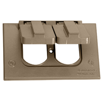 BWF 4181AB-1 Cover, 4-1/2 in L, 2-3/4 in W, Metal, Bronze, Powder-Coated