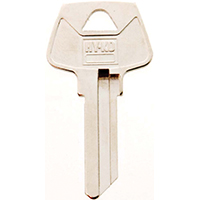 HY-KO 11010S16 Key Blank, Brass, Nickel, For: Sargent Cabinet, House Locks and Padlocks - 10 Pack