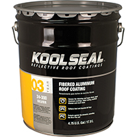 KOOL SEAL KS0024300-20 Roof Coating, Silver, 5 gal Pail, Liquid