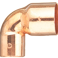 EPC 31298 Reducing Pipe Elbow, 1 x 3/4 in, Sweat, 90 deg Angle, Copper